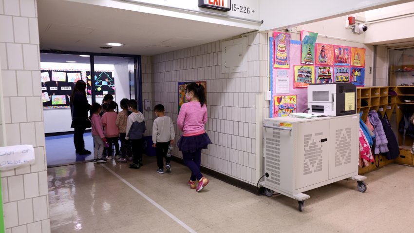 Elementary School In New York City's Chinatown Celebrates The Chinese Lunar New Year